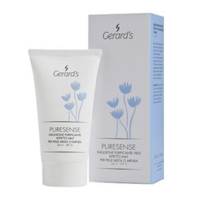 GERARD'S Puresense Purifying And Mattifying Face Emulsion SPF 8 Очищающая матирующая эмульсия для комбинированной и проблемной кожи 24-часового действия, 50ml
