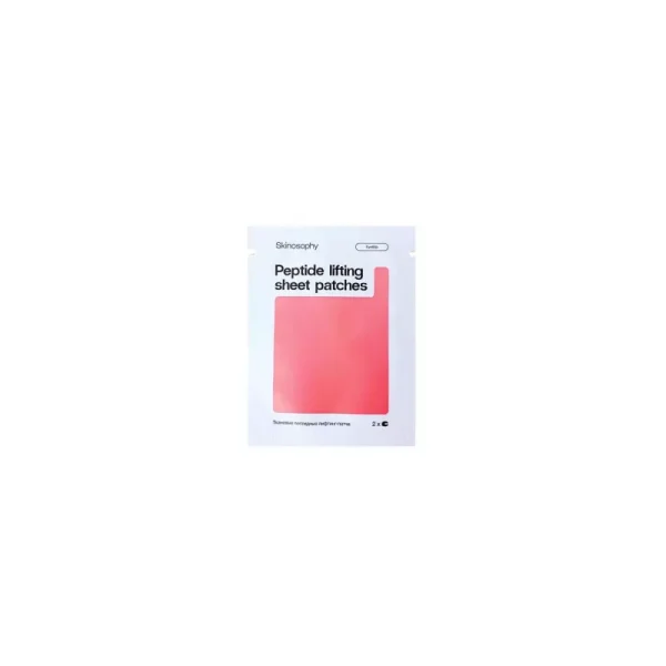 Пептидные тканевые лифтинг-патчи для глаз (саше) 2 шт Peptides lifting sheet patches Skinosophy