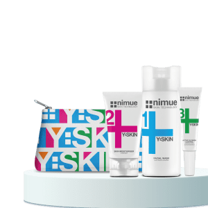 NIMUE Набор Y:SKIN (Y:Skin Youth Sample Size (3x15ml) Мини-набор для молодой кожи + Косметичка Y:Skin