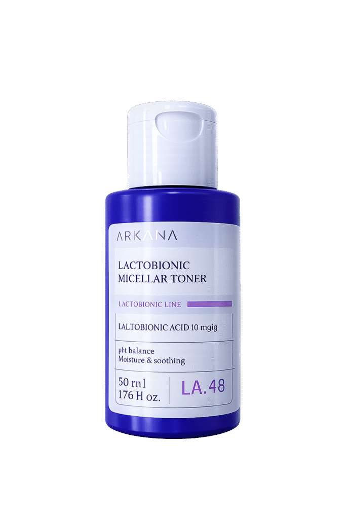 ARKANA Lactobionic Micellar Toner - Увлажняющий и очищающий тонер для лица с лактобионовой кислотой, 50 мл