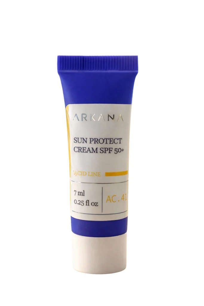 ARKANA Sun Protect Cream SPF 50+ Солнцезащитный крем для лица SPF 50, 7 мл