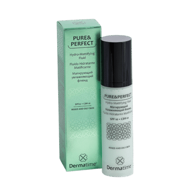 DERMATIME PURE&PERFECT Hydro-Mattifying Fluid SPF10 Матирующий увлажняющий флюид Дерматайм (50мл)