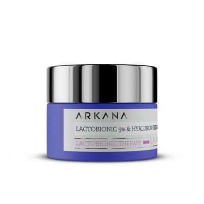 ARKANA Lactobionic 5% & Hyaluron Cream - Увлажняющий и регенерирующий крем для лица с 5% лактобионовой и гиалуроновыми кислотами, 50 мл