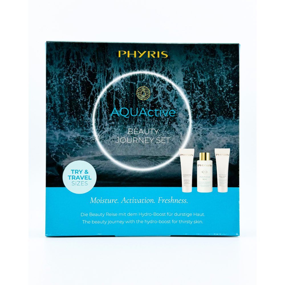 PHYRIS AQUActive Beauty Journey - Трэвел набор для интенсивного увлажнения, 3x20мл