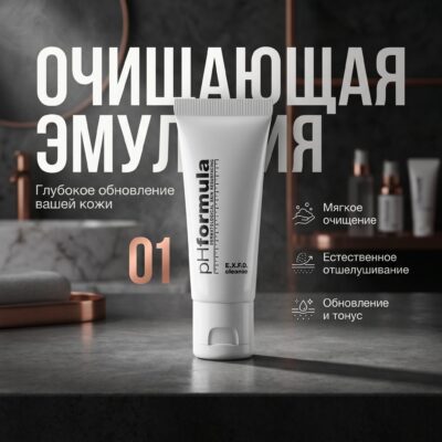 pHFormula E.X.F.O. Cleanse Увлажняющая очищающая эмульсия для лица, 20ml