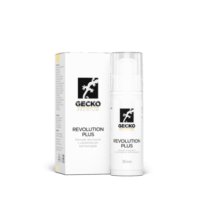 GECKO REVOLUTION PLUS Ночная эмульсия с комплексом ретиноидов, 30 мл