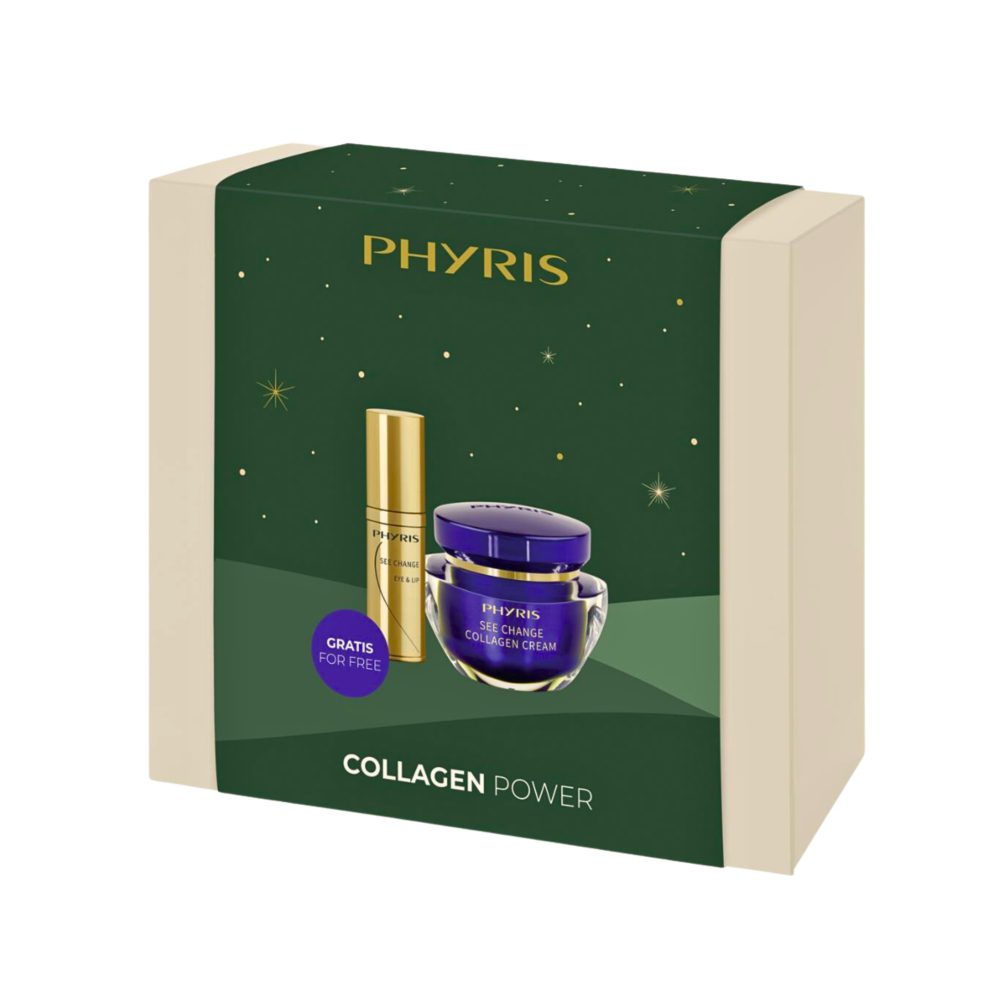 Phyris Gift Box SEE CHANGE 65mlЗАМЕТНОЕ ОМОЛОЖЕНИ подар.набор (Крем с коллагеном+крем для век и губ) 65мл